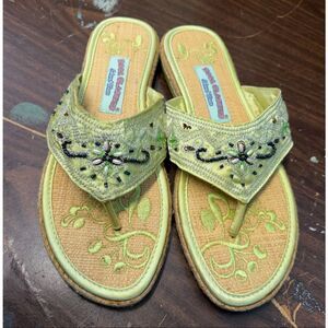 Boca Classics Beaded Sandals Womens Size 9